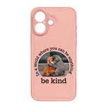 Baby Punch Monkey - Be Kind, Punch The Abandoned Baby Monkey Gift For Animal Lover - Leather Phone Case