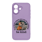 Baby Punch Monkey - Be Kind, Punch The Abandoned Baby Monkey Gift For Animal Lover - Leather Phone Case