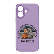 Baby Punch Monkey - Be Kind, Punch The Abandoned Baby Monkey Gift For Animal Lover - Leather Phone Case