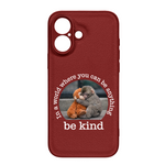 Baby Punch Monkey - Be Kind, Punch The Abandoned Baby Monkey Gift For Animal Lover - Leather Phone Case