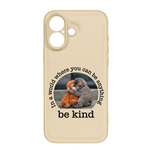 Baby Punch Monkey - Be Kind, Punch The Abandoned Baby Monkey Gift For Animal Lover - Leather Phone Case