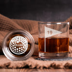 19Th Hole - For Golfers, Golf Lovers, Husband, Dad, Grandpa - Personalized Whiskey Glass