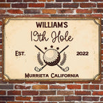 19Th-Hole-Golf-Bar,-Golf-Decor-Gift-Personalized-Metal-Sign1