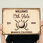 19Th-Hole-Golf-Bar,-Golf-Decor-Gift-Personalized-Metal-Sign4