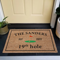 19Th-Hole-Welcome,-Golf-Course-Entryway-Decor-Gift--Personalized-Doormat-2