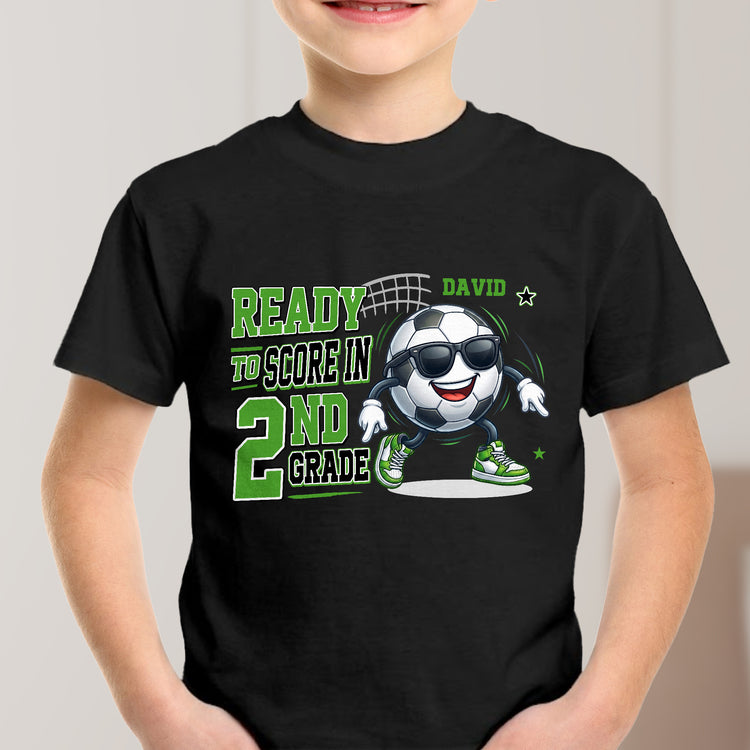 1St,-2Nd..-Grade-Game-On--Gift-For-Back-To-School,-Soccer-Kids-Personalized-Shirt-3
