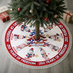 America 250Th Anniversary Family Christmas Tree Decor - Personalized Tree Skirt 1