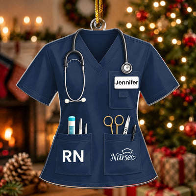 Nurse Uniform Custom Name Gift For Nurse, Coworkers - Personalized Ornament