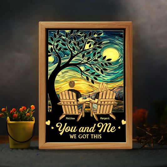 You & Me We Got This Starry Night New Version - Personalized Frame Light Box