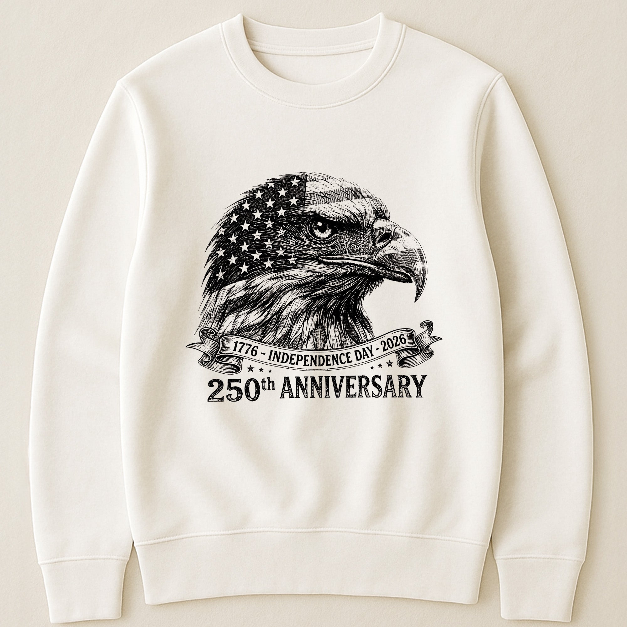 Bald Eagle Usa 250Th Anniversary Monochrome - Shirt