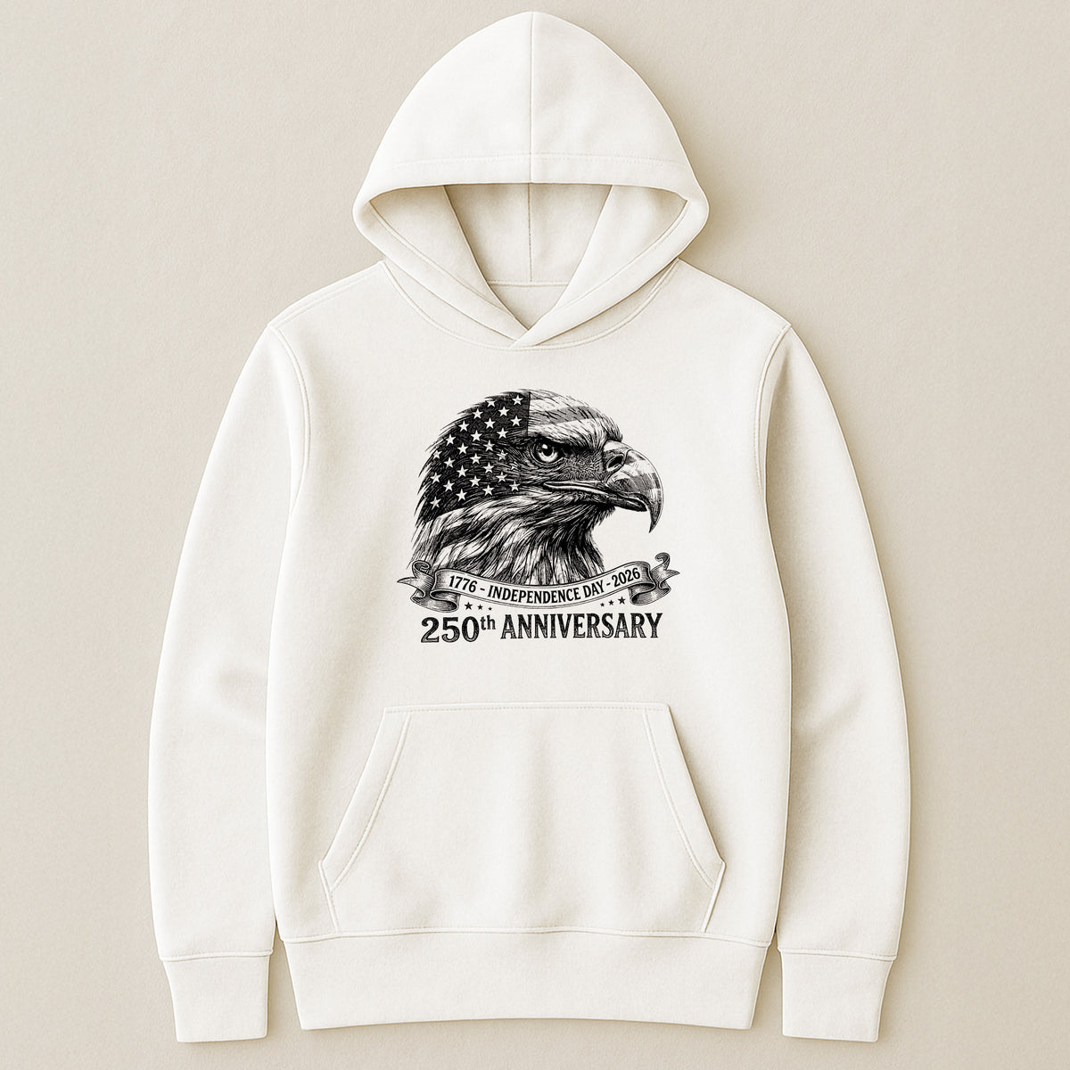 Bald Eagle Usa 250Th Anniversary Monochrome - Shirt