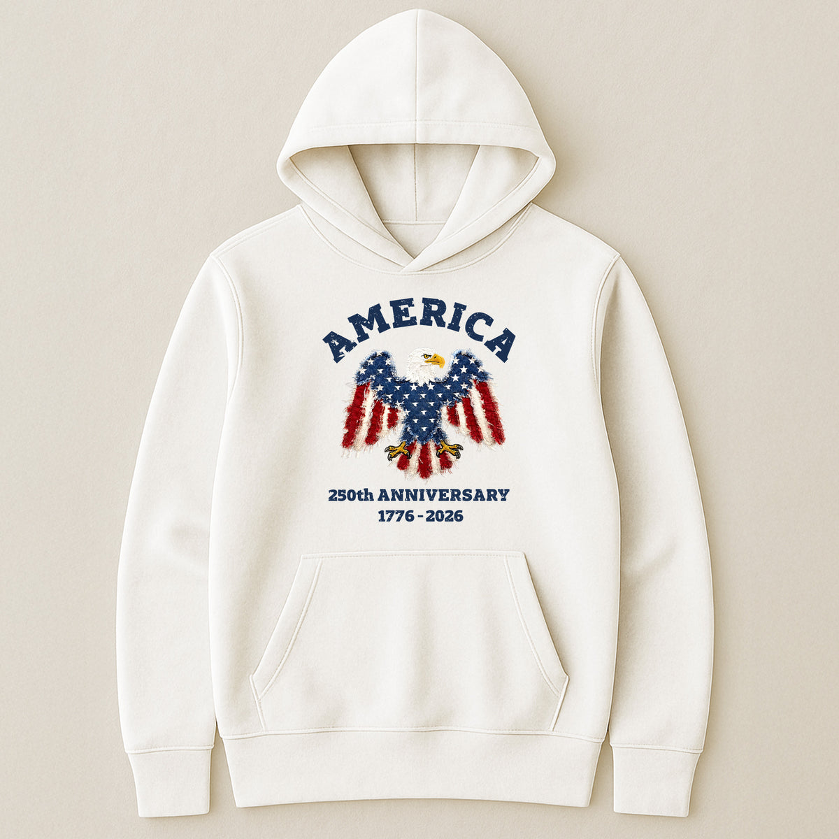 Patchwork Style USA Bald Eagles Print - Shirt