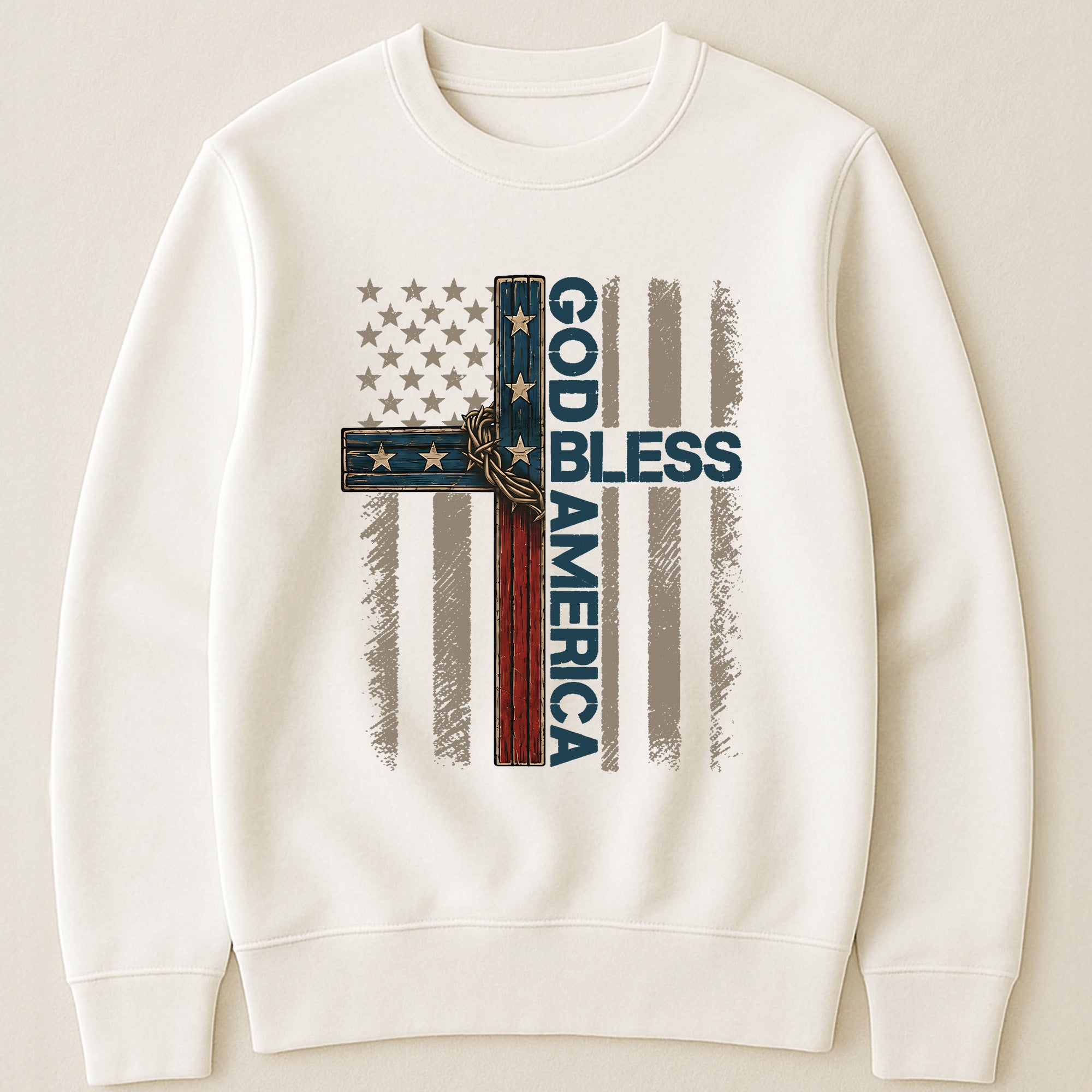 Cross God Bless America - Shirt
