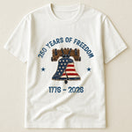 Patchwork Style USA Liberty Bell Print - Shirt