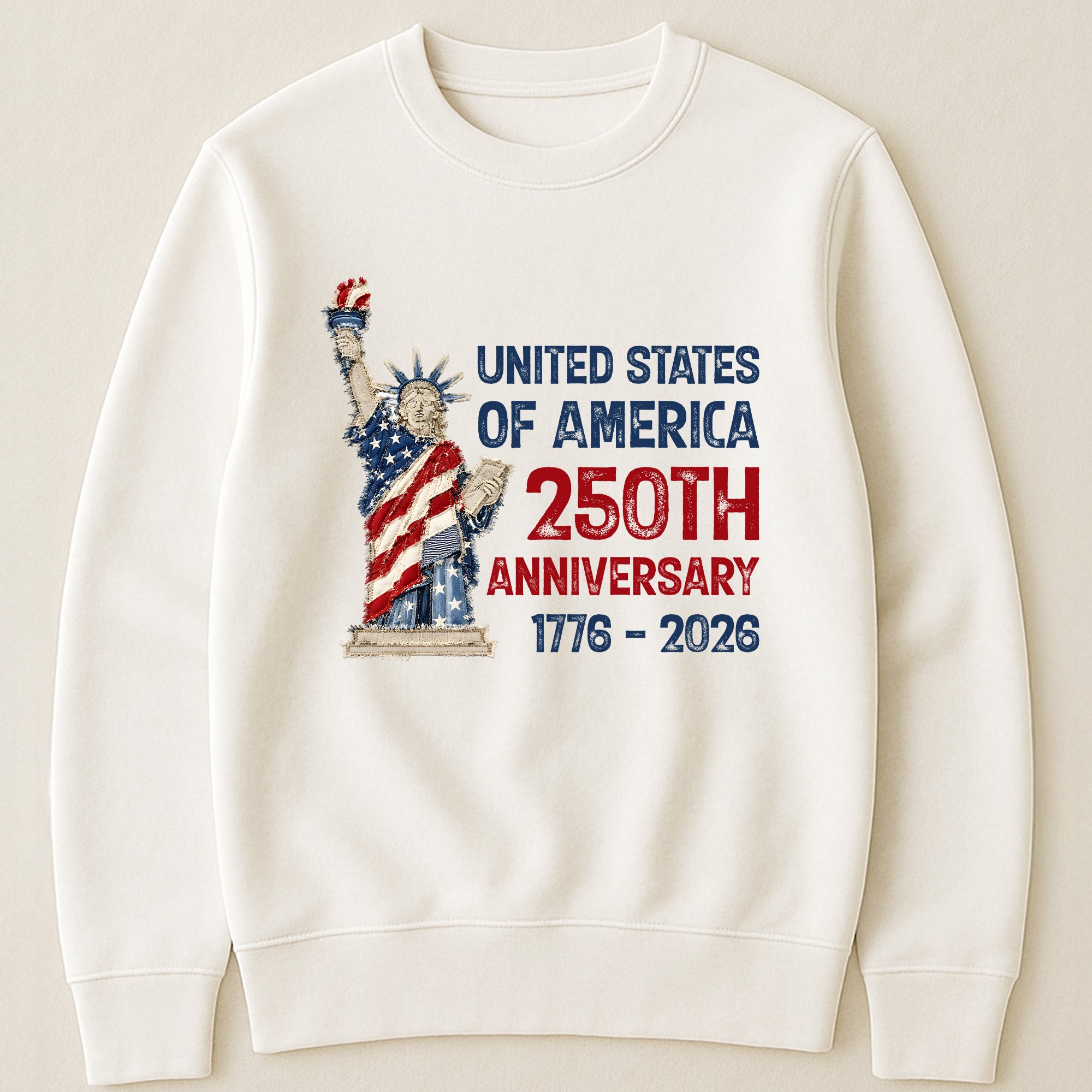 Patchwork Style USA Statue Of Liberty Print - Shirt