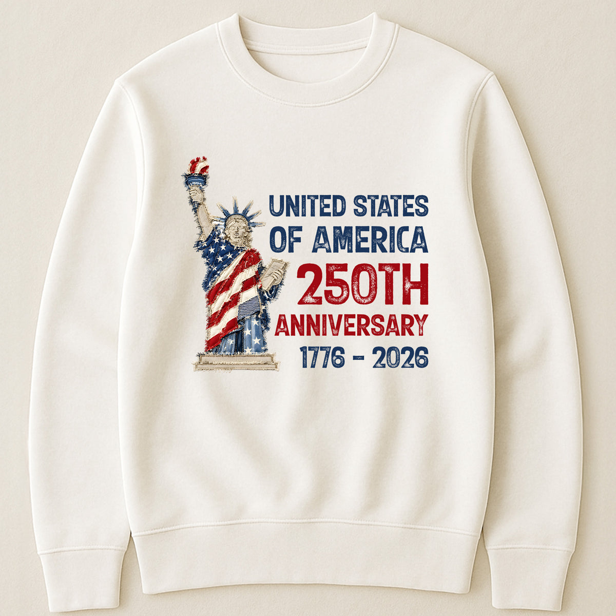 Patchwork Style USA Statue Of Liberty Print - Shirt
