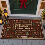 Grandkids Spoiled Here - Customize With Kids Names - Personalized Doormat 2