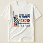 Patchwork Style USA Statue Of Liberty Print - Shirt