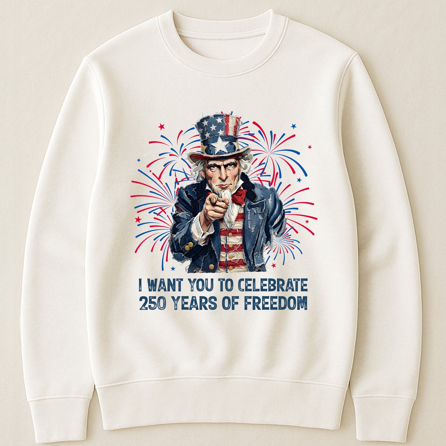 Patchwork Style Usa Uncle Sam Print - Shirt