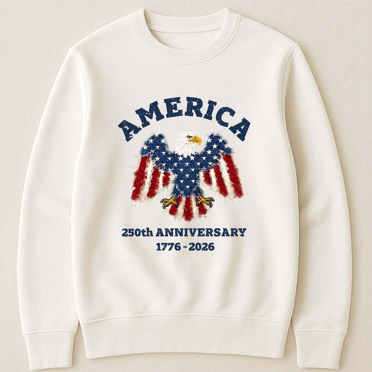 Patchwork Style USA Bald Eagles Print - Shirt