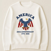 Patchwork Style USA Bald Eagles Print - Shirt