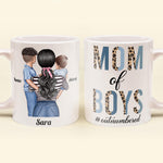 Mom Of Boys Outnumbered - Personalized Mug