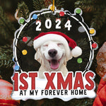1st Xmas At My Forever Home - Personalized Acrylic Photo Ornament