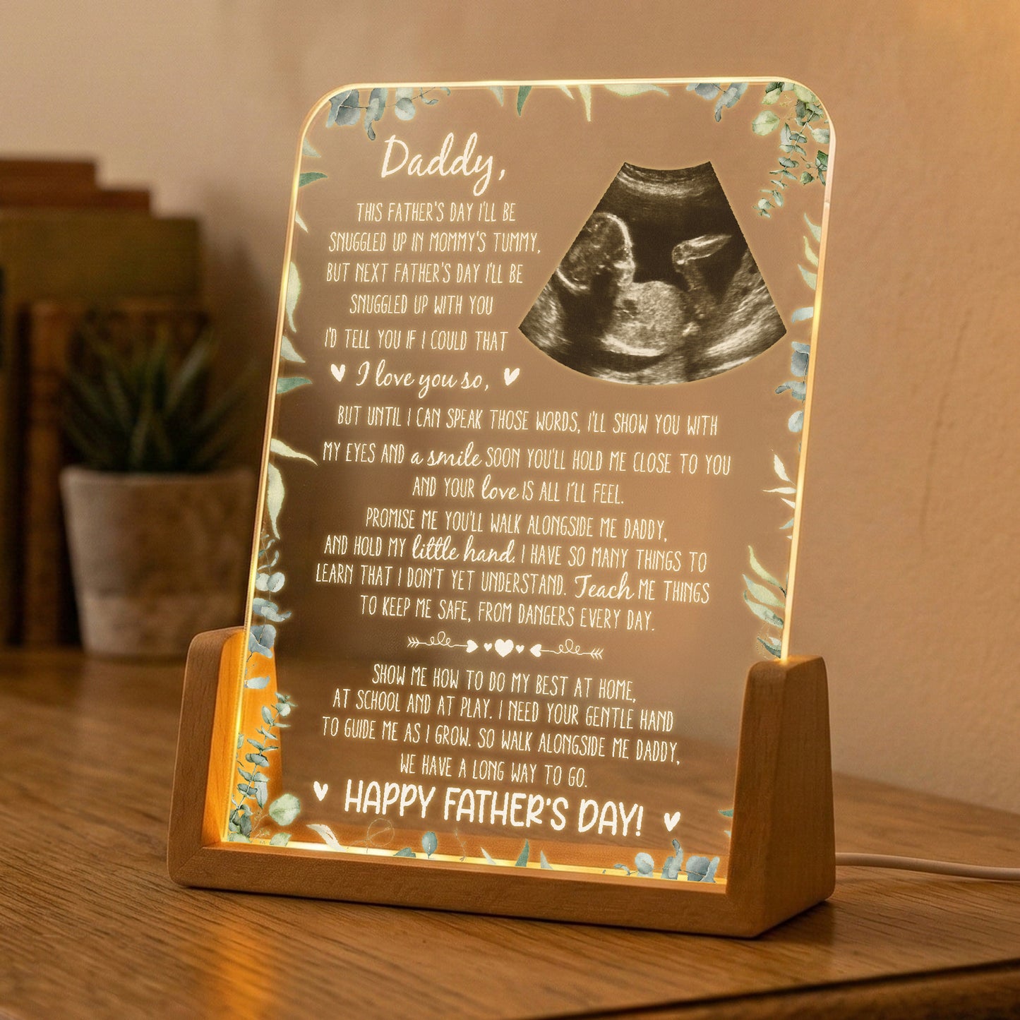 1st-Father's-Day-Gifts,-Soon-To-Be-Dad-Gift-From-The-Bump-I'll-Be-Snuggled-Up-Personalized-Night-Light-4