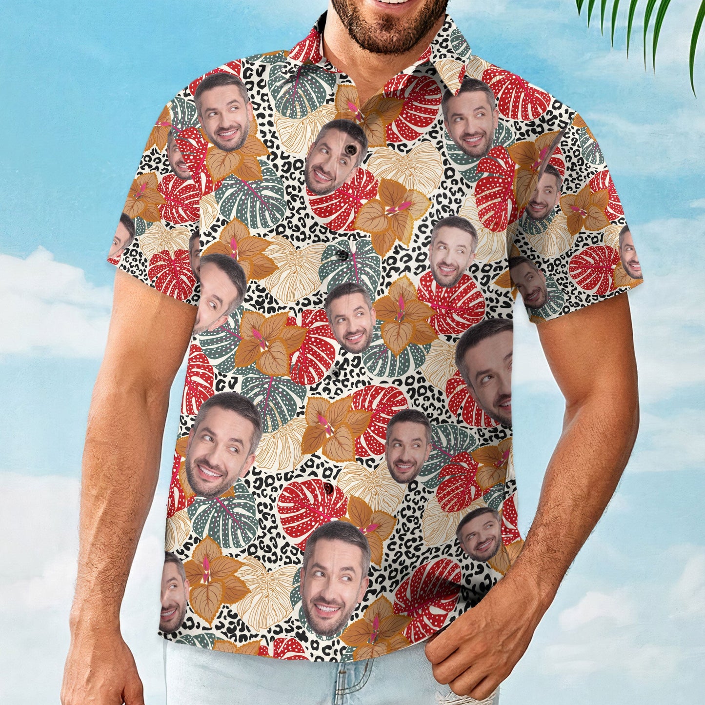 Custom Face - Personalized Photo Hawaiian Shirt