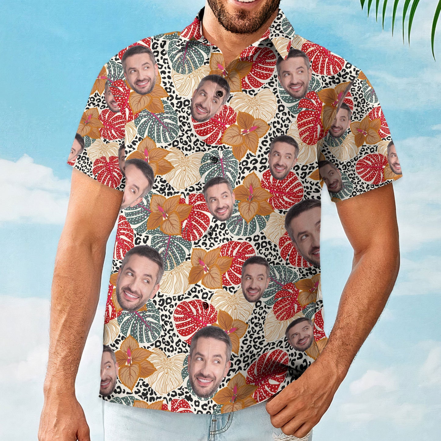 Custom Face - Personalized Photo Hawaiian Shirt