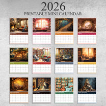 2026 Bookish Calendar - Personalized Easel Calendar