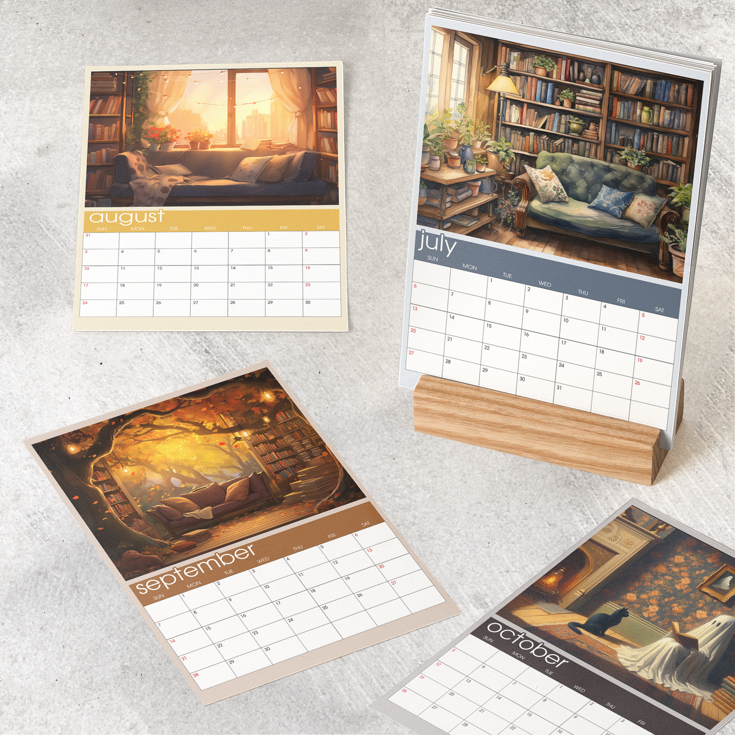 2025 Bookish Calendar - Personalized Easel Calendar