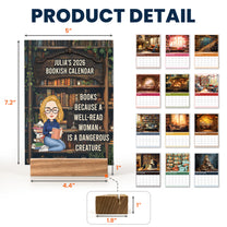 2026 Bookish Calendar - Personalized Easel Calendar