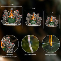 2025 Dumpster On Fire Response Team - Funny Exchange Gift For Coworker Team - Personalized Acrylic Ornament