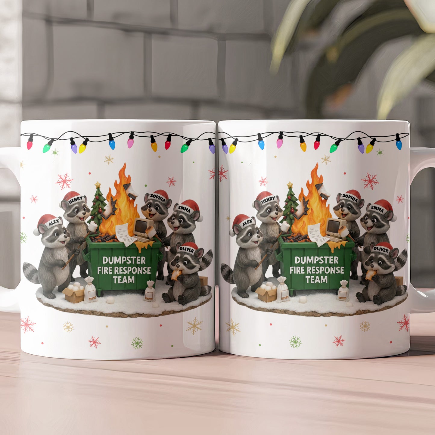 2025 Dumpster On Fire Response Team - Funny Exchange Gift For Coworker Team - Personalized Mug