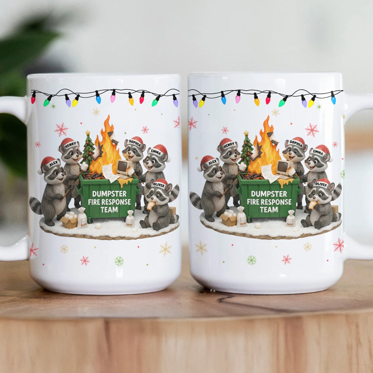 2025 Dumpster On Fire Response Team - Funny Exchange Gift For Coworker Team - Personalized Mug