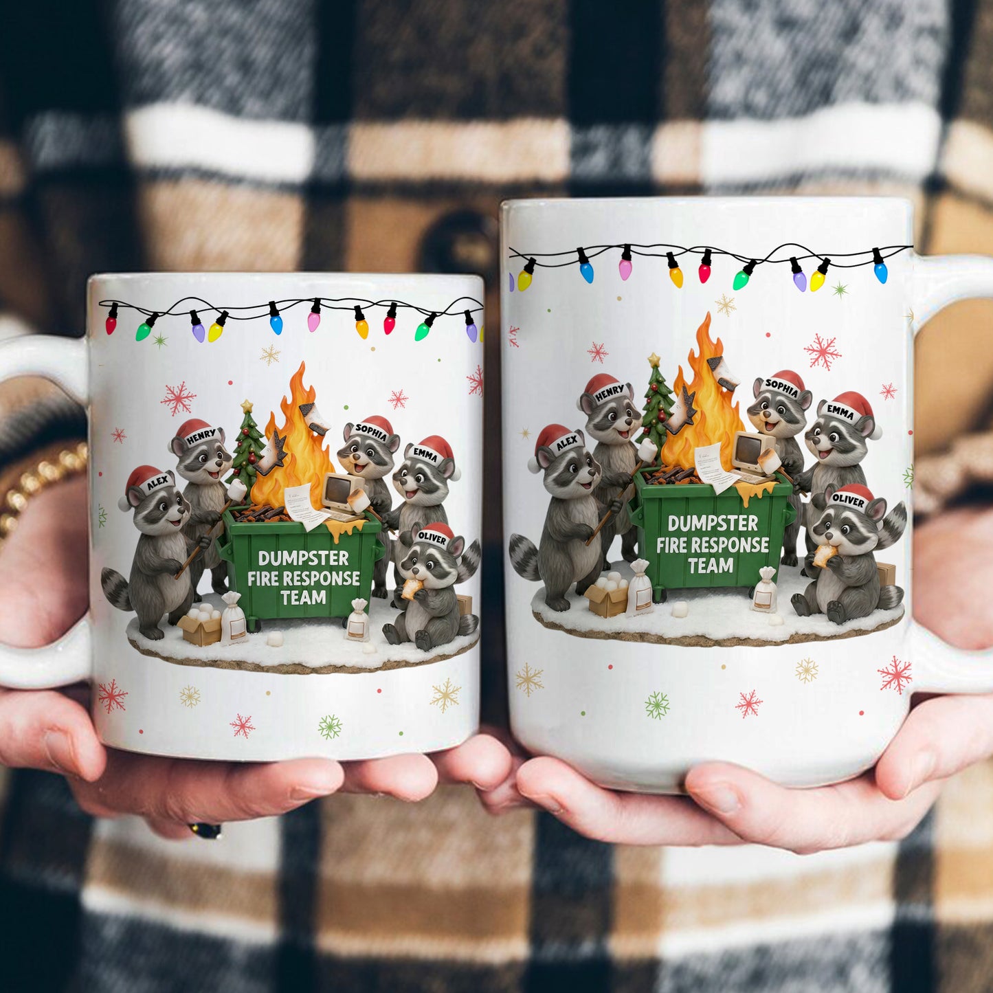 2025 Dumpster On Fire Response Team - Funny Exchange Gift For Coworker Team - Personalized Mug