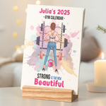 2026 Gym Calendar - Personalized Easel Calendar