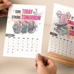 2026 Gym Calendar - Personalized Easel Calendar