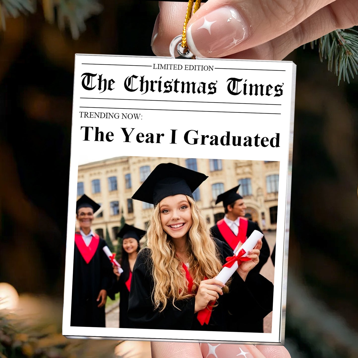 2025 Year In Review - Custom Photo Of Your Events From The Year - Personalized Acrylic Photo Ornament