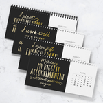 2026 Office Swear Word Funny Gag Gifts For Coworkers, Men, Women - Personalized Standing Desk Calendar 2026