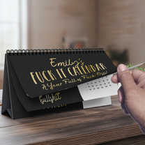 2026 Office Swear Word Funny Gag Gifts For Coworkers, Men, Women - Personalized Standing Desk Calendar 2026