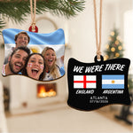 2026 Custom Photo Soccer Match Gift For Soccer Lovers, Fans Team - Flag Shape - Personalized Ornament 3