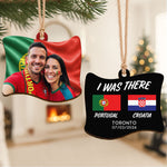 2026 Custom Photo Soccer Match Gift For Soccer Lovers, Fans Team - Flag Shape - Personalized Ornament 5