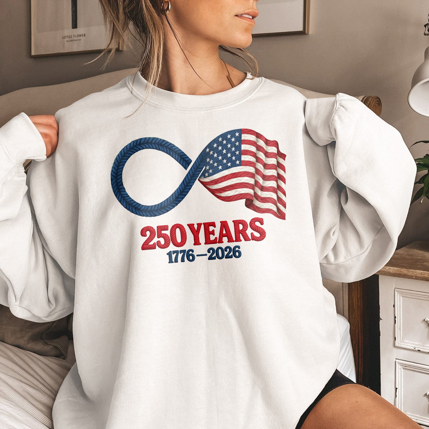 250 Years Faux Yarn Pattern - Shirt