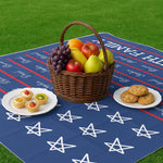 250 Years Of Freedom Patriotic Repeating Name - Personalized Picnic Blanket