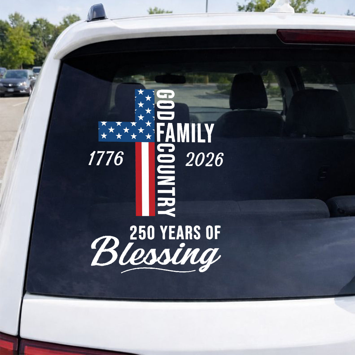 250 Years Of Blessing Cross - Decal