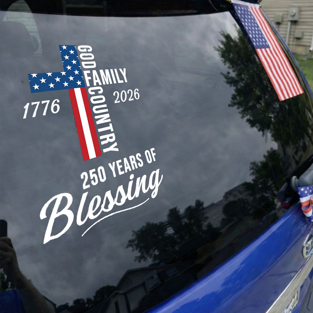 250 Years Of Blessing Cross - Decal