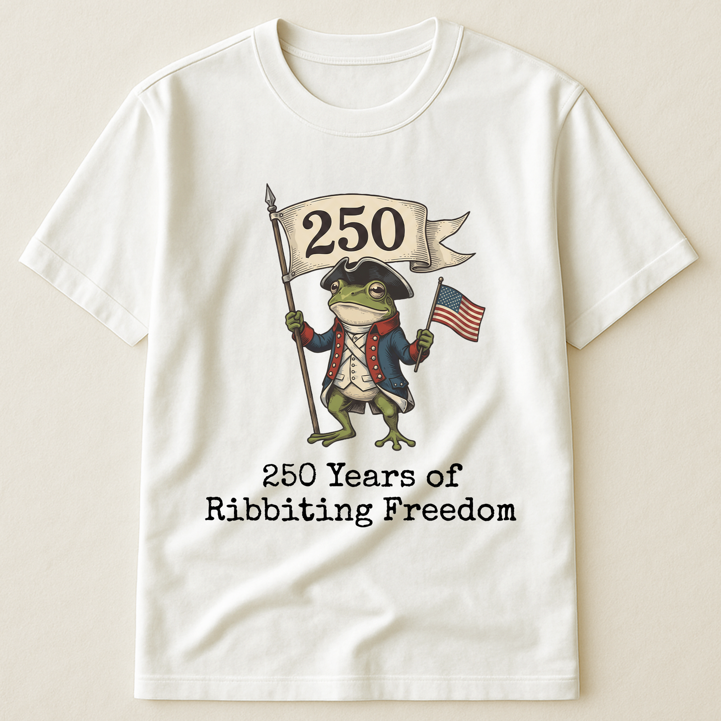 250 Years Of Ribbiting Freedom Patriot Frog - Shirt