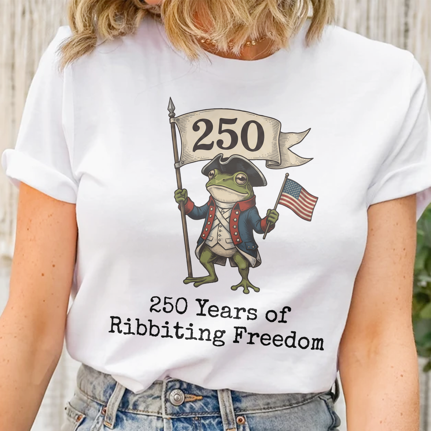 250 Years Of Ribbiting Freedom Patriot Frog - Shirt